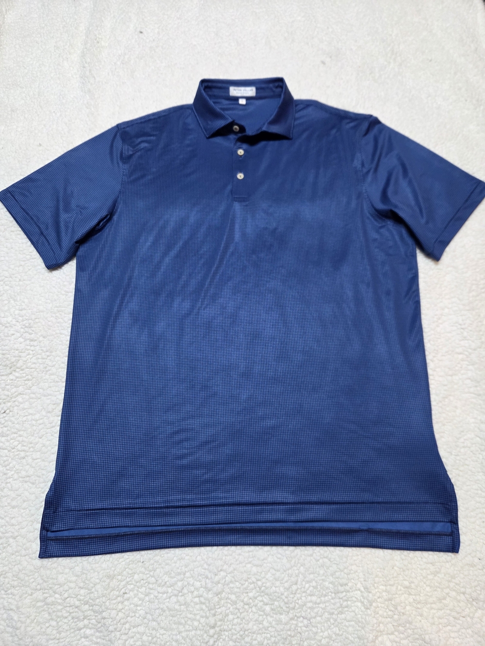 Peter Millar Navy Blue Short-Sleeve Polo